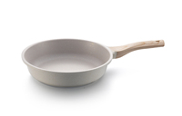 Poêle à frire en aluminium moulé sous pression Titanium Pro antiadhésive pour la maison et la cuisine avec poignée douce au toucher