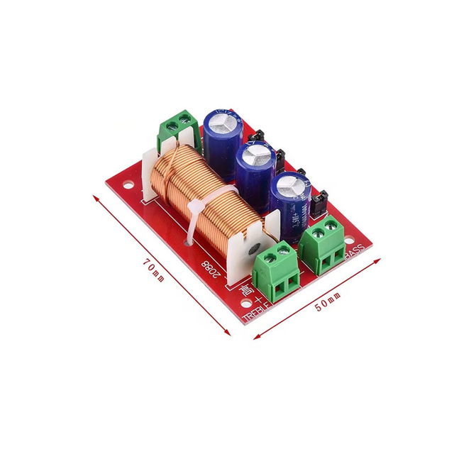 400W High and Low Frequency Two-way Speaker, Solder-free DIY Adjustable Universal Audio Speaker Speaker, 2-way Crossover Board