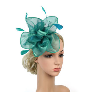 Fascinateur en organza pour femmes, coiffe en mousseline de soie pour mariage, cocktail, fête du thé, Kentucky Derby - Product Image 5
