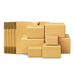 最便宜的零售可回收瓦楞纸箱定制标志棕色移动运输邮政纸箱装运箱包装