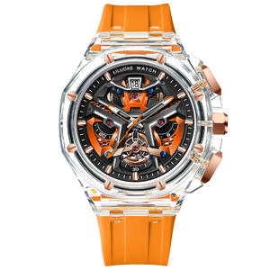 3D Skeleton Luminous Waterproof Quartz <b>Watch</b> Men Drop Shipping Ready to Ship Fashion Business Wristwatch with Date Display - Product Image 1
