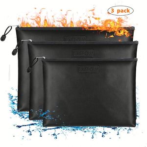 Small Middle Large Size Fireproof and Waterproof <b>Document</b> & Money <b>Bags</b> Best Selling Filing Products - Product Image 3