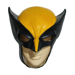 Casco de Látex de PVC para Disfraz de Superhéroe Adulto, Máscara de <span class=keywords><strong>Wolverine</strong></span> para Cosplay, Halloween, Navidad y Fiestas de Disfraces - Product Image 1