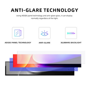 <span class=keywords><strong>OMD</strong></span> OEM 23.1 pouces écran aéroport signalisation numérique bord d'étagère numérique Ultra mince publicité LCD barre d'extension affichage - Product Image 4