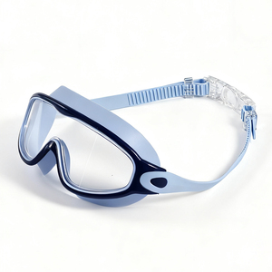 <span class=keywords><strong>Gafas</strong></span> <span class=keywords><strong>de</strong></span> Natación para Niños YL2100 con Correas <span class=keywords><strong>de</strong></span> Silicona, Logotipo Personalizado, Impermeables, Antivaho, Anti-UV, Montura Grande y Transparente - Product Image 1