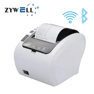 80mm bluetooth desktop thermal receipt printer ZYWELL auto cut ticket printer machine pos printer
