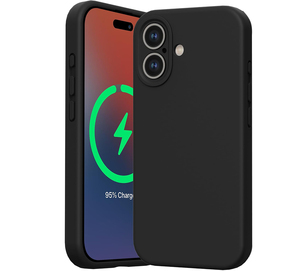Étui pour téléphone portable en silicone liquide classique pour iPhone 17 Pro, avec aimant, doublure en microfibre douce anti-rayures - Product Image 4
