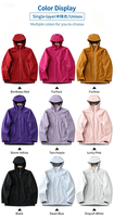Veste d'hiver à capuche 3 couches JK-OEM pour homme, style urbain, imperméable, avec logo frontal, idéale pour l'escalade