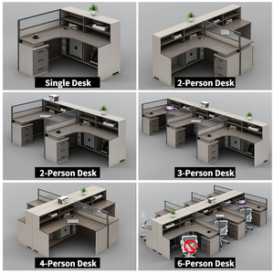 Bàn văn phòng nhân viên văn phòng bàn đơn giản màn hình hiện đại trạm tủ khóa phân vùng nhân viên Bàn máy tính - Product Image 3