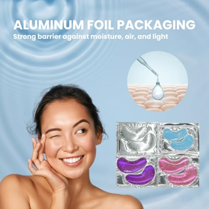 Patchs pour les yeux en or en gros OEM/ODM – Coussinets en gel de collagène colorés enrichis pour les cernes - Product Image 3