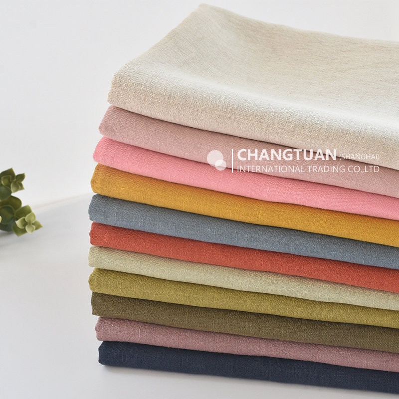 В наличии, текстильная ткань, Лен для двора, Чистая 100 льняная ткань для платья, женская, детская, мягкая льняная ткань с каменным узором