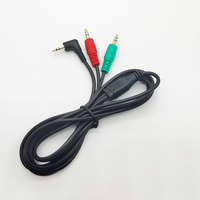 High Quality 2.5mm Stereo Jack Plug Adapter Power Male AV AUX Audio Cable 3.5mm splitter Cable