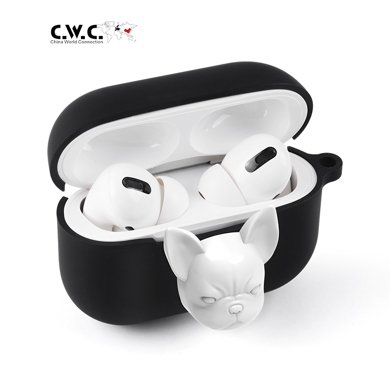 White Bulldog Design Case for Airpods Pro 2