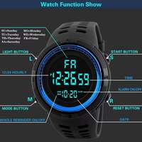 Jam Tangan Olahraga Pria Chrono Countdown LED Digital Relojes Arloji Pria Jam Tangan Pria Relogio Masculino Jam Tangan untuk Pria