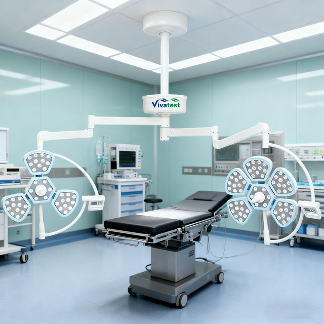 Professional Electric LED Surgical Light Multi-Petal Head (Ceiling/Wall) Shadow-Free Lighting for Operating Rooms Dental Clinics