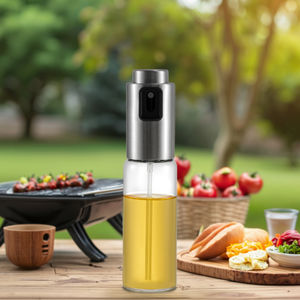 Hot Seller High Quality 130ml <strong>Cooking</strong> Olive <strong>Oil</strong> <strong>Spray</strong> Airless High Borosilicate Glass Bottle 304 Stainless Steel for <strong>Oil</strong> Sprayer - Product Image 1