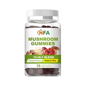Private Custom Mushroom Gummies Immune Support Energy Support Cognitive Memory Support Contains Lion's Mane With Black Fungus - Product Image 1