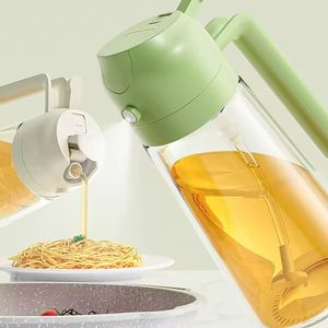 Kitchen Gadgets Multifunctional 2 in 1 Glass Olive Oil Spray Bottle for Cooking <b>Bbq</b> - Product Image 2