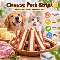 Friandises pour chiens en gros : ventres de porc séchés avec fromage pour chiots, petits, moyens et grands chiens adultes – Récompense d'entraînement et collation pour animaux de compagnie