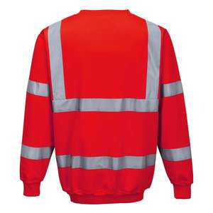 PORTWEST - B303RERL Sweat rouge haute visibilité-EAN 5036108285433 HI-VIS WORKWEAR - Product Image 2