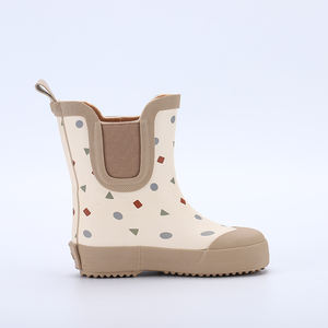 CS-21 enfants bottes de pluie bébé garçons filles caoutchouc antidérapant extérieur bottes de pluie pour enfants chaussures imperméables bottes <span class=keywords><strong>d</strong></span>'<span class=keywords><strong>eau</strong></span> avec poignée - Product Image 2