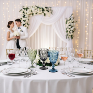 Vente directe usine – Verre à vin rouge moderne de luxe, transparent, couleur originale, épaissi, pour gobelet coloré, long, 240 ml/300 ml - Product Image 5