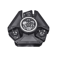 Iluminación QSE, Efecto Ojo de Abeja de 3 Brazos, Iluminación LED RGB Dinámica y Colorida, Rotación de 360°, Decoración para Fiestas, Efecto Fantasía