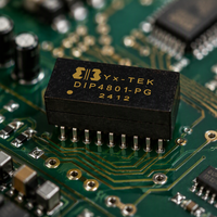 YX-TEK YX-DIP4801AG Modul Filter Jaringan Ethernet Gigabit Transformator LAN Magnetik untuk Router Switch Kamera IP