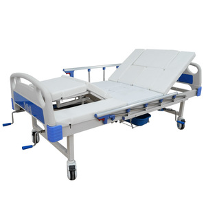 Cama de Hospital Manualmente Ajustable para el Cuidado de Pacientes Mayores y Paralizados con Estructura Integral - Product Image 1