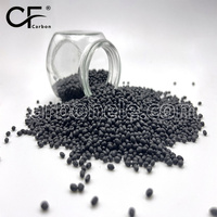 Granulés de nylon 12 renforcé de fibre de carbone, noir, résistant à la chaleur, faible déformation, pour l'automobile, l'industrie, PA12-CF-BCA2