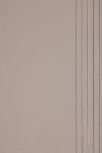 Puerta interior contemporánea de MDF con paneles de vidrio y molduras metálicas para dormitorio - Product Image 5