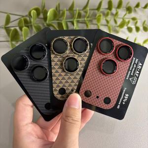 Protection d'écran arrière en fibre de carbone et métal pour appareil photo, nouvelle collection 2026, pour Apple iPhone 17 Pro Max, 17 Pro, 17 Air – Vente Flash - Product Image 4