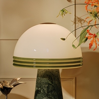 Lampe de table scandinave moderne en marbre avec abat-jour en forme de champignon, lampe de chevet LED pour chambre à coucher, salon