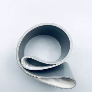Gri <span class=keywords><strong>PVC</strong></span> Düz Konveyör Bandı Endüstriyel Sınıf 3 Yıl Garantili 5.0mm Kalınlıkta Özelleştirilebilir Çoklu Özelliklerle Üretim İçin Uygun - Product Image 2