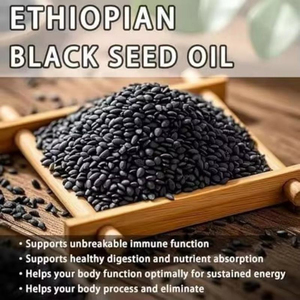 Cápsulas de aceite de semilla negra etíope 100% puro, prensado en frío, antioxidante, de 800 mg, para la salud inmunológica y digestiva, 60 cápsulas, para adultos. - Product Image 3