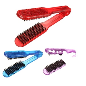 Spazzola Professionale per Parrucchieri, Pettine a V Doppio per Stiratura Capelli, Strumento per Acconciature Fai-da-Te - Product Image 1