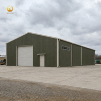 Kit de construction de bâtiment de stockage/garage en acier préfabriqué durable, résistant aux intempéries, pour entrepôt extérieur
