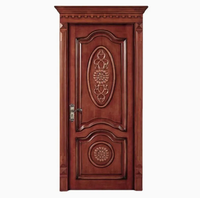 Portes intérieures en bois massif de luxe européennes, laquées sur mesure, insonorisées, pour villa, hôtel, école, chambre, maison