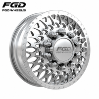 Vente en gros de roues forgées de 10x225 mm, 19,5 et 22,5 pouces pour camions lourds Ford F-450 F-550 Ram 4500 5500 Chassis Cab