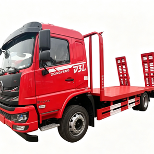 Camión de transporte de plataforma plana de servicio pesado Dongfeng 6X4 de 400hp, caja de carga de plataforma ancha diésel, se puede vender con accesorio de camión directo. - Product Image 1