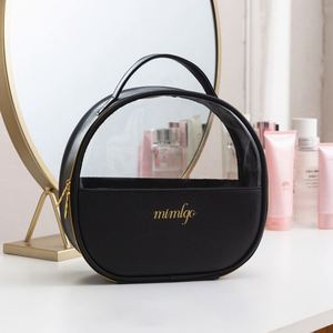 Custom Wholesale Luxury Professional Clear Pvc Transparent Leather Travel Pouch Organizer <b>Make</b> up Cases Makeup and Cosmetic Bag - Product Image 5