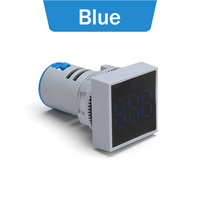 AD16-22FSVA Pengukur Tegangan Digital LED, Pengukur Tegangan Digital LED 22Mm AC 12-500V Penguji Tegangan Panel Persegi