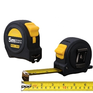 Metro <span class=keywords><strong>a</strong></span> <span class=keywords><strong>Nastro</strong></span> Telescopico Automatico in Acciaio Nero e Giallo, 3-10m, Rinforzato, Resistente all'Usura, Antiurto, Rivestito in Plastica - Product Image 2