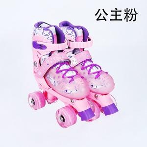 Ensemble <span class=keywords><strong>complet</strong></span> de patins à roues alignées à 8 roues bon marché pour enfants, patins à roulettes interchangeables, taille réglable, chaussures à quatre roues à deux rangées - Product Image 5