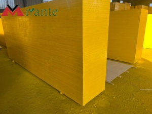 CAMELPLY Tableros de Contrachapado Ecológicos de Primera Clase de 3 Capas E1 de 27 mm, Panel Amarillo para Encofrado en Construcción - Product Image 3