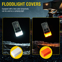Senter Super Terang Boruit V20-1 13 Mode Cahaya 180 °   Senter LED Mini Berputar dengan Lampu UV Magnetik Hitam Putih
