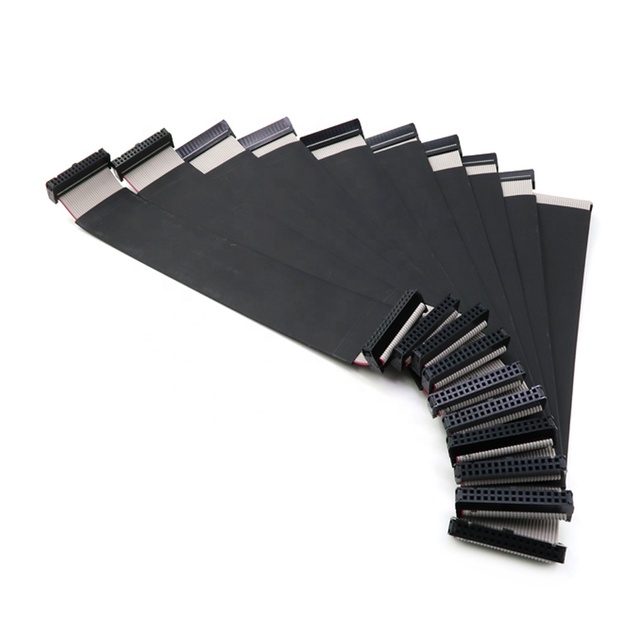 2.54mm Pitch FC-6/8/10/12/14/16/18/20/24/26/30/34/40/50 Pin JTAG ISP Gray Flat Ribbon Data Cable for DC3 IDC BOX Header