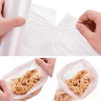 Sacs de conservation alimentaire en plastique transparent de qualité supérieure avec logo personnalisé, matériau HDPE, thermoscellables pour la conservation des fruits et légumes