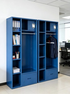 Armoires <span class=keywords><strong>de</strong></span> rangement ouvertes pour vestiaires <span class=keywords><strong>de</strong></span> sport, football, basketball, baseball, armoires en acier pour vêtements, armoires <span class=keywords><strong>de</strong></span> rangement multifonctionnelles - Product Image 5
