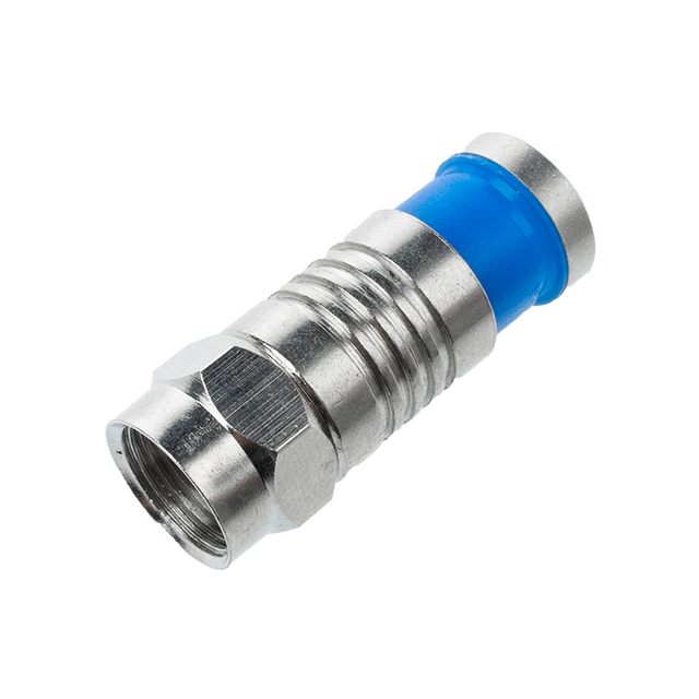 Nickel Plated Waterproof F-Type Connector F Male Compression RF Coaxial Connector for RG6 Coaxial Cable